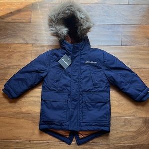 NWT Eddie Bauer Superior Down Parka - Navy Blue - 2T